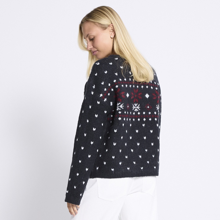 Mønsterstrikket trøje "Elvie"